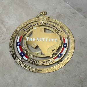 Dalhart Centennial Xit City Texas 2001 Xmas Ornament